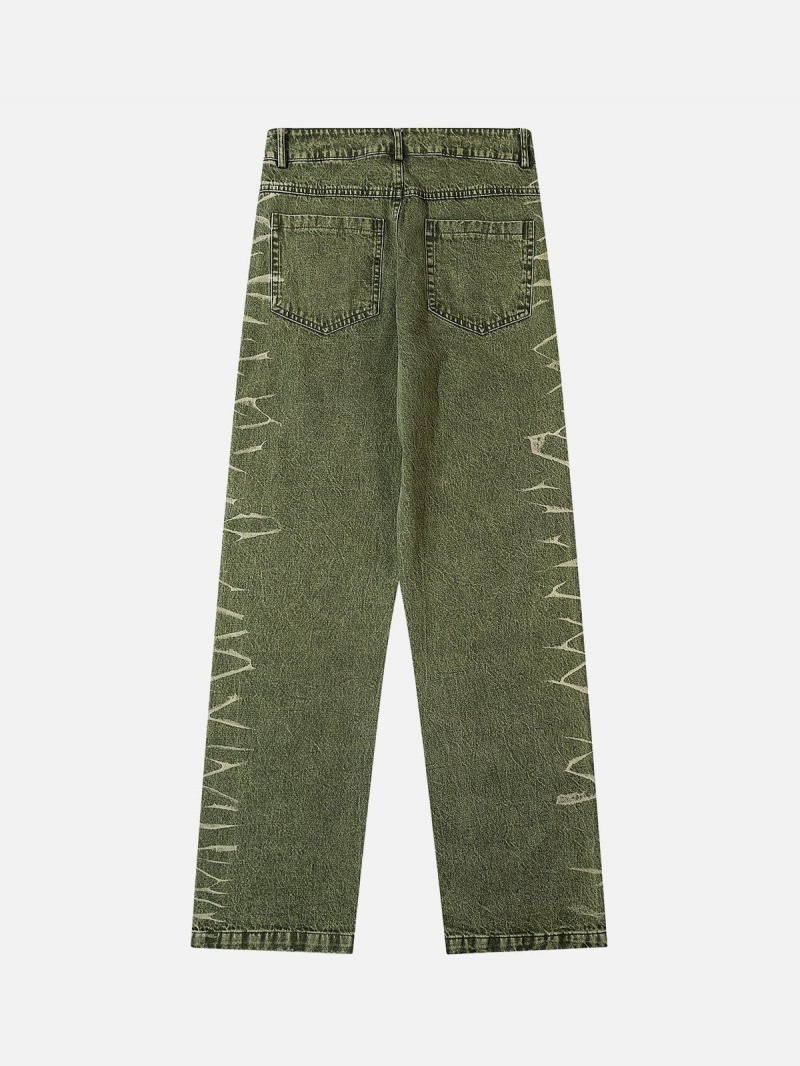 Jean Aelfric Eden Vintage Tie-dye Washed Vert | GGZ-24953325